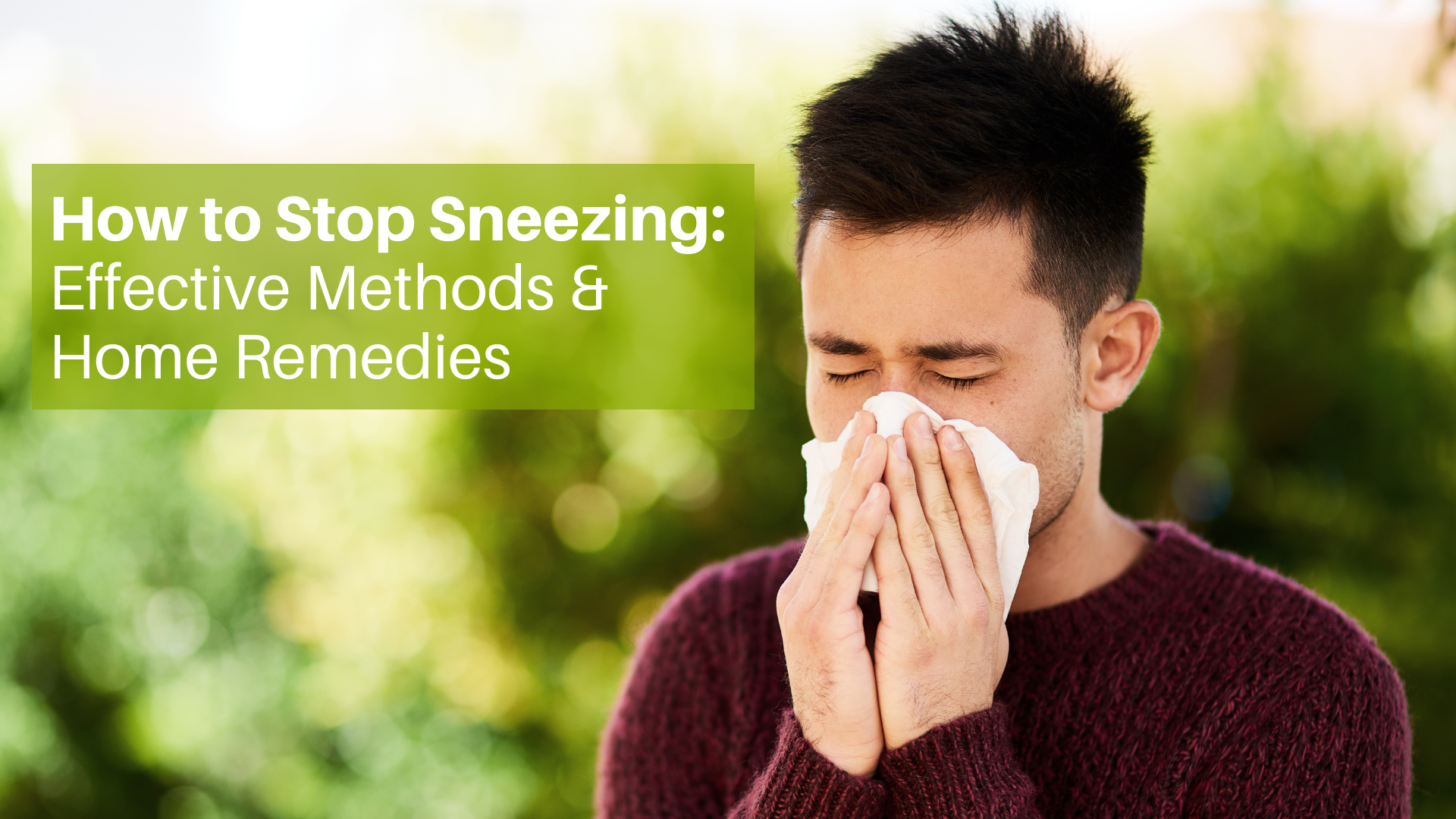 how to stop sneezing