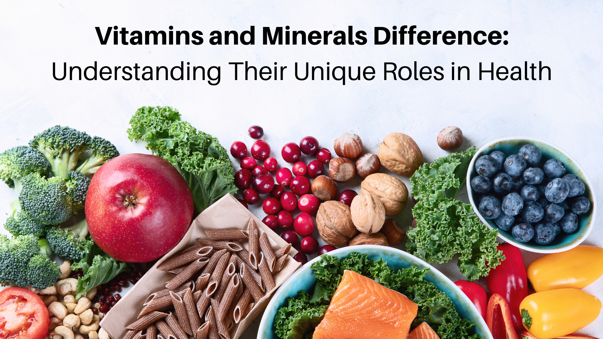 vitamins and minerals difference