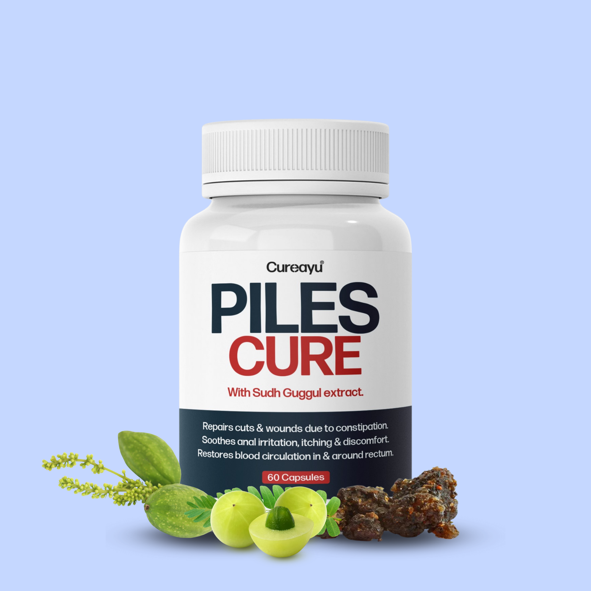 Piles Cure Ayurvedic Capsules | For Bawasir & Eases bowel movement
