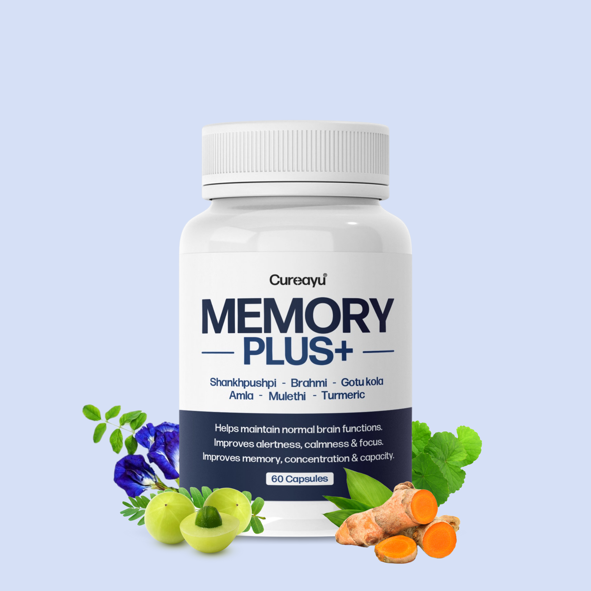 Memory Plus Ayurvedic Capsules | Improves Memory & Concentration